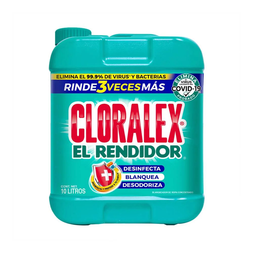 Blanqueador Líquido Cloralex | 10 Litros