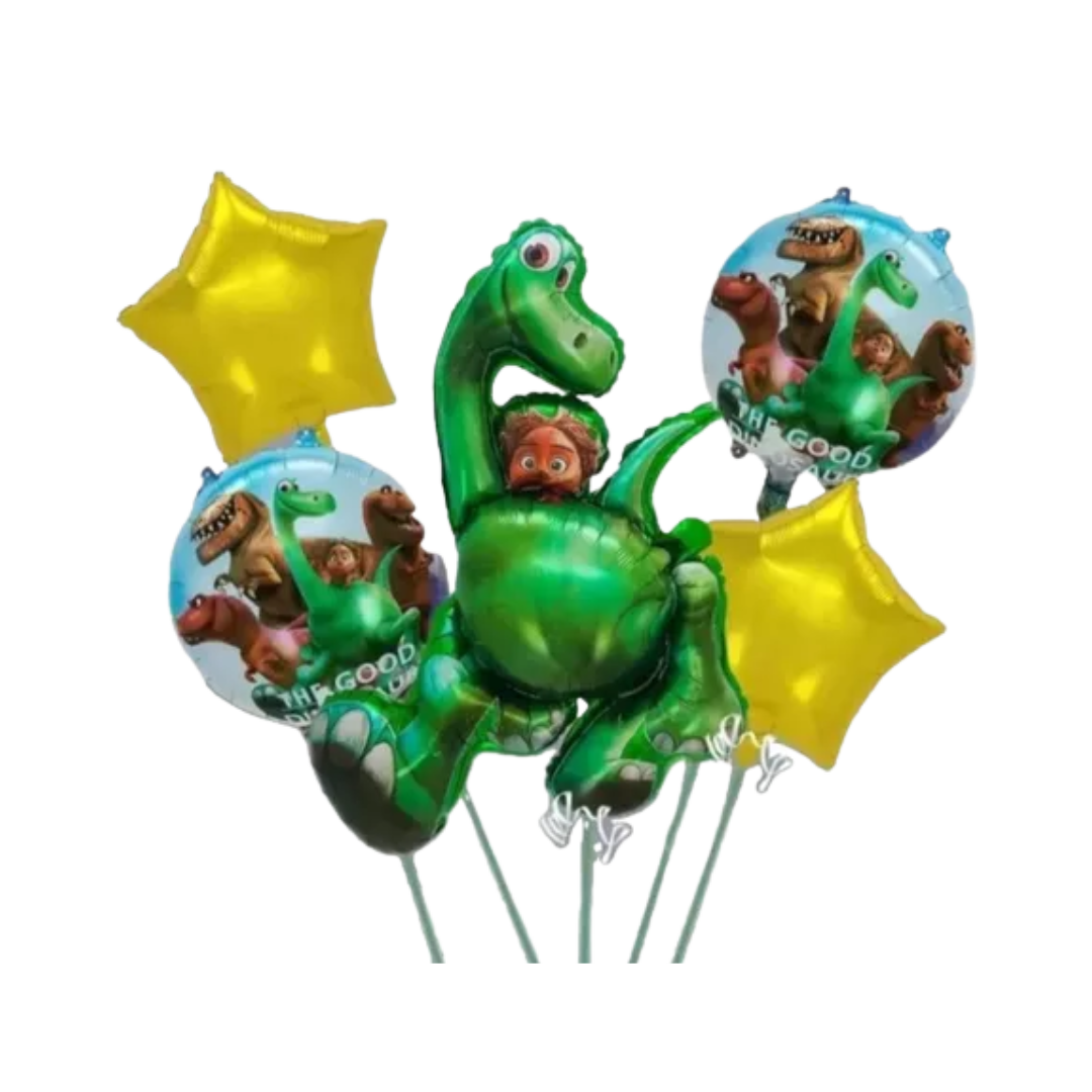 Kit Set 5 Globos Buen Dinosaurio