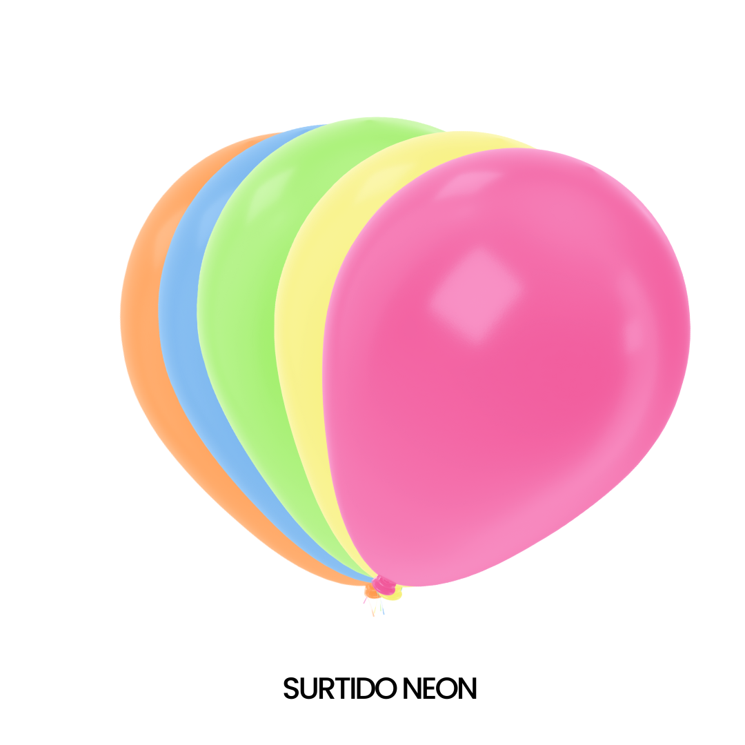 GLOBOS SEMPERTEX R9 NEON C/50 - San Jorge Party