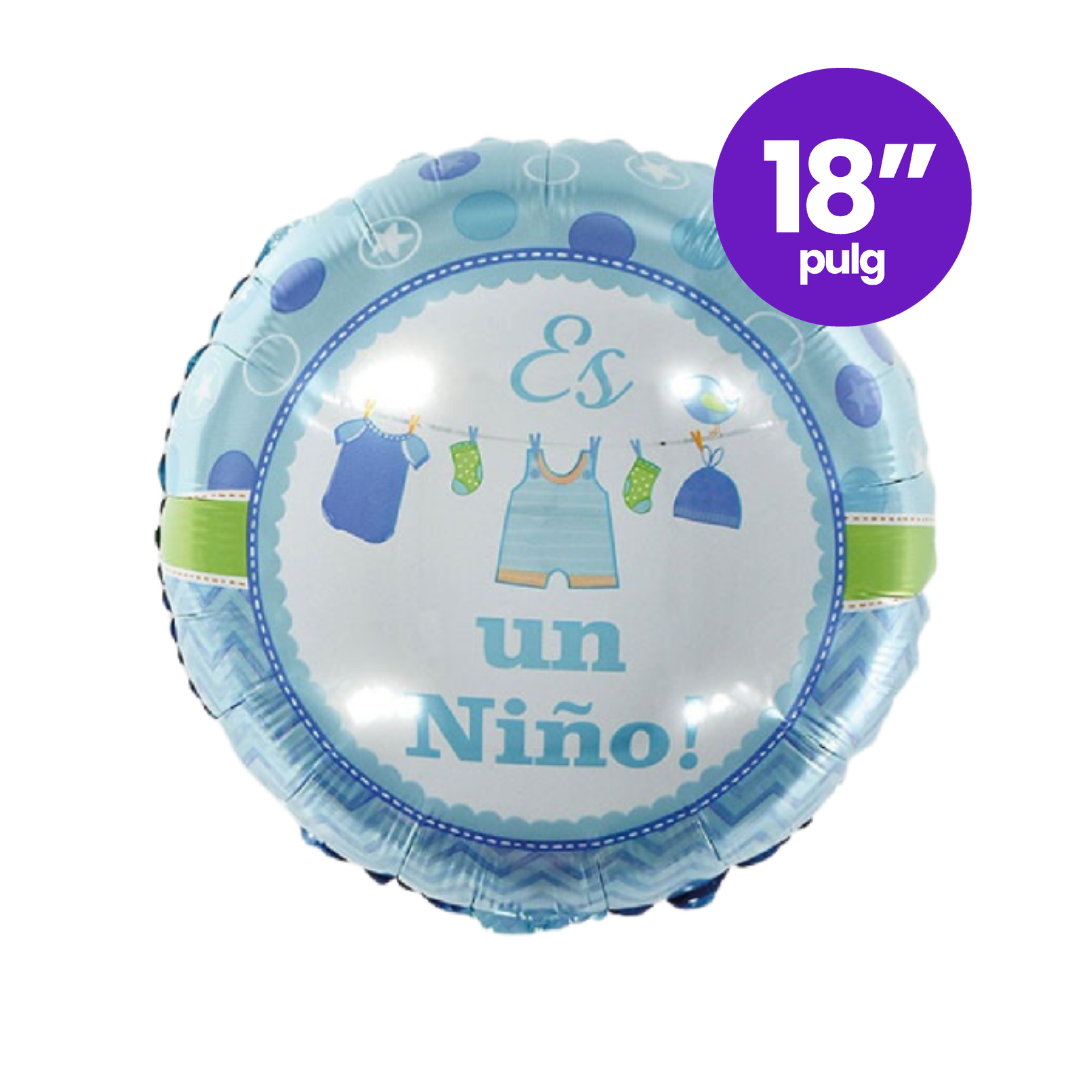 Globo Foil Redondo Es Un Niño