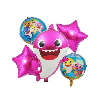 Kit Set 5 Globos Baby Shark