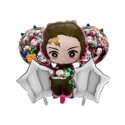 Kit Set 5 Globos Tanjiro
