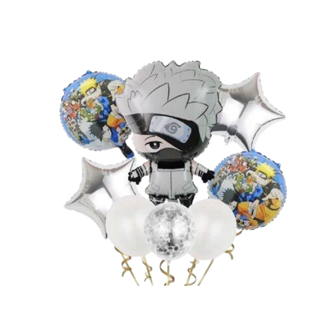 Kit Set 5 Globos Kakashi