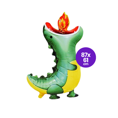 Globo Foil Dinosaurio Flama