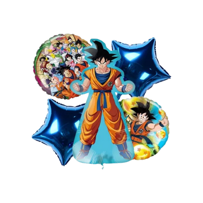 Kit Set 5 Globos Goku Vegeta