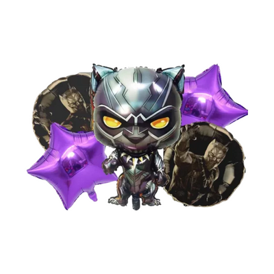 Kit Set 5 Globos Pantera Negra