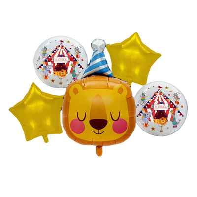 Kit Set 5 Globos León Fiesta