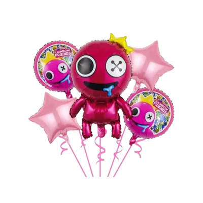 Kit Set 5 Globos Poppy Time Rosa