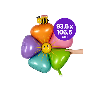 Globo Foil Flor de Colores