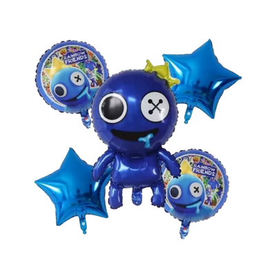 Kit Set 5 Globos Poppy Time Azul