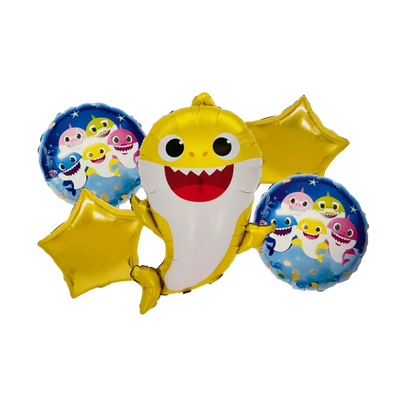 KIT SET 5 GLOBOS BABY SHARK - San Jorge Party