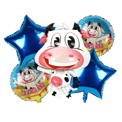 Kit Set 5 Globos Vaca Lola