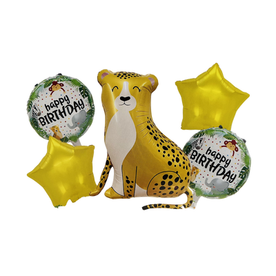 Kit Set 5 Globos Leopardo