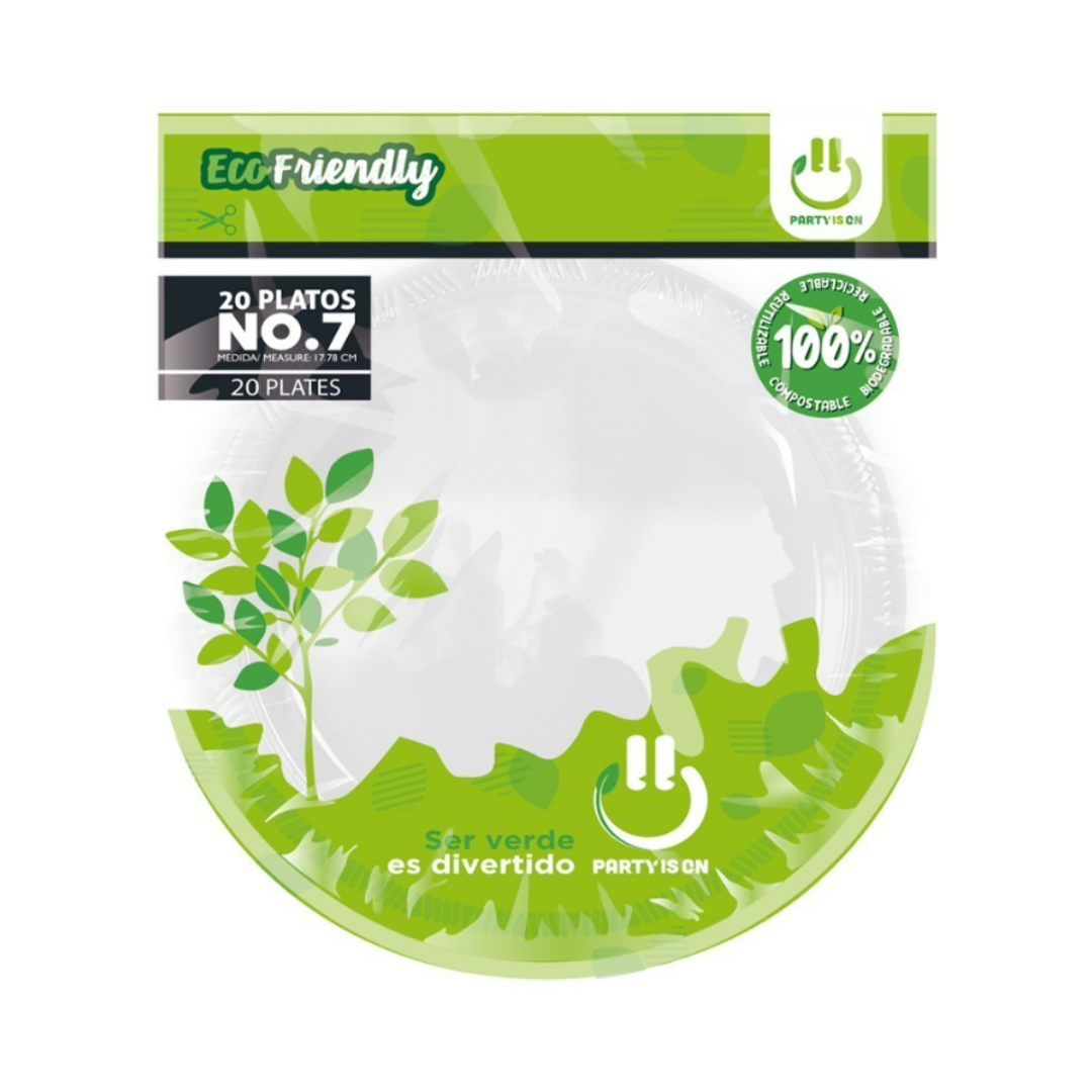 Paquete de platos #7 c/20 pz- Party Is On - San Jorge Party