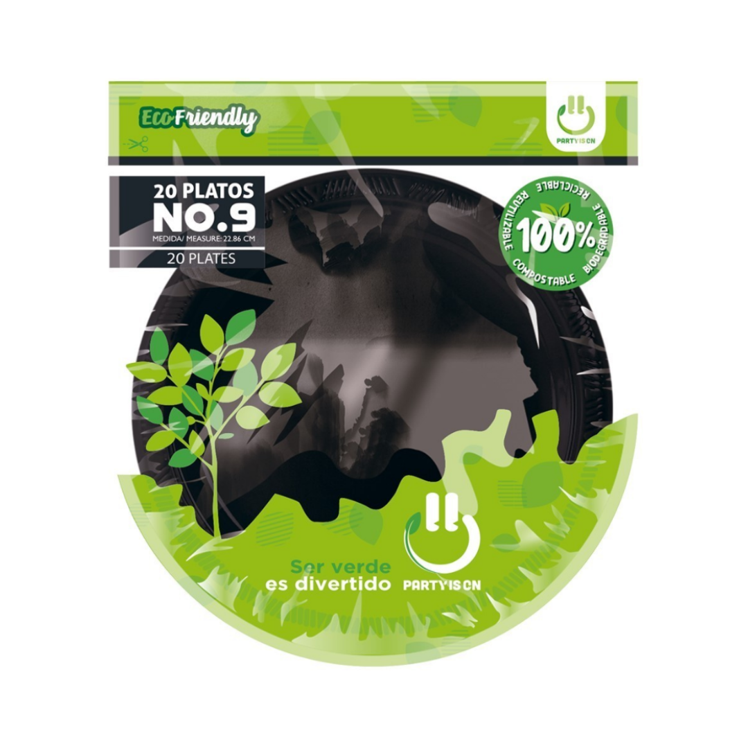 Paquete de platos #9 c/20 pz - Party Is On - San Jorge Party