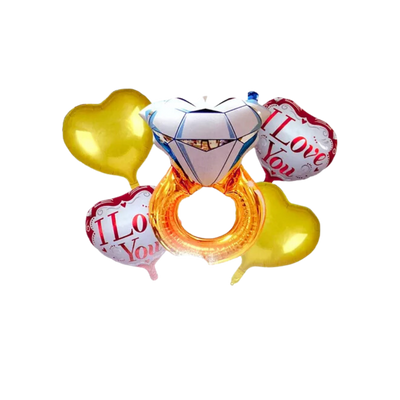 Kit Set 5 Globos Anillo