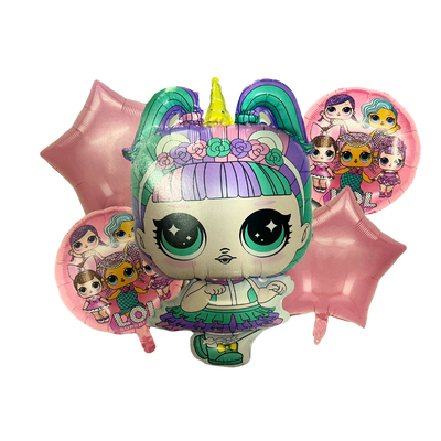 Kit Set 5 Globos L.O.L Surprise