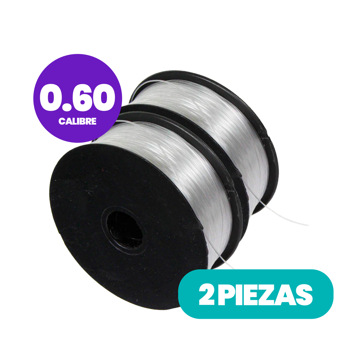 2 Pack Hilo Nylon Sedal Ultralon Calibre 0.80 C/100 Metros