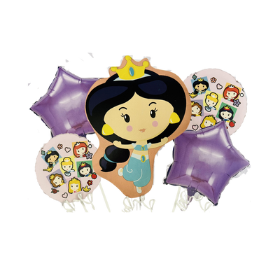 Kit Set 5 Globos Jasmine Princesa