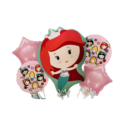 Kit Set 5 Globos La Sirenita