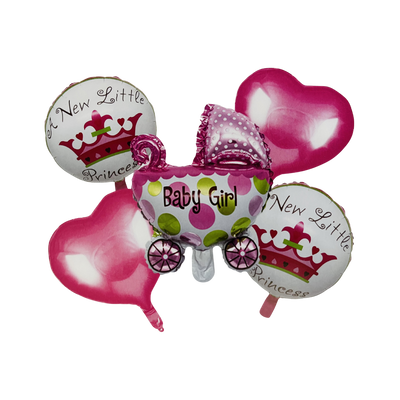 Kit Set 5 Globos Carreola Rosa