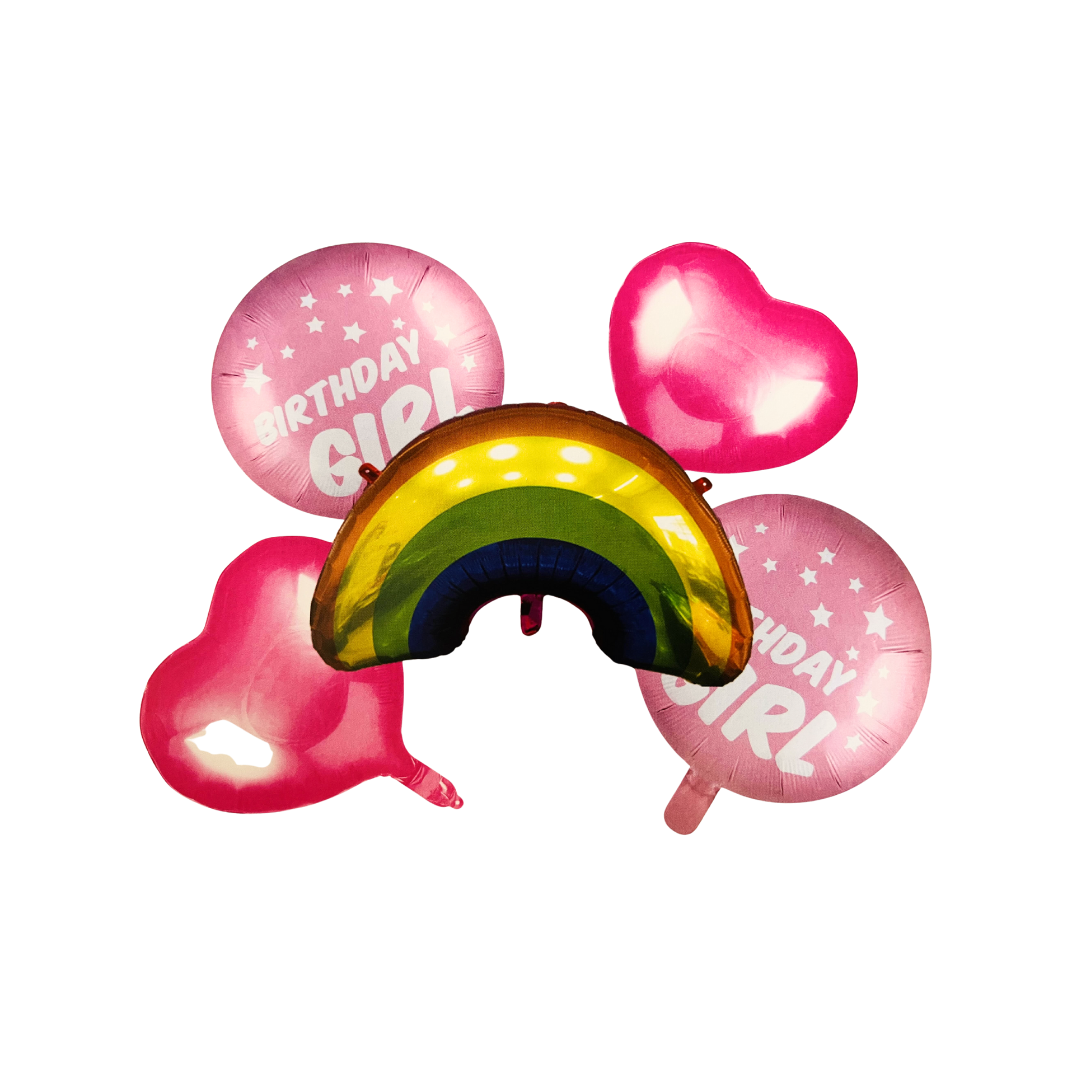 Kit Set 5 Globos Arcoiris