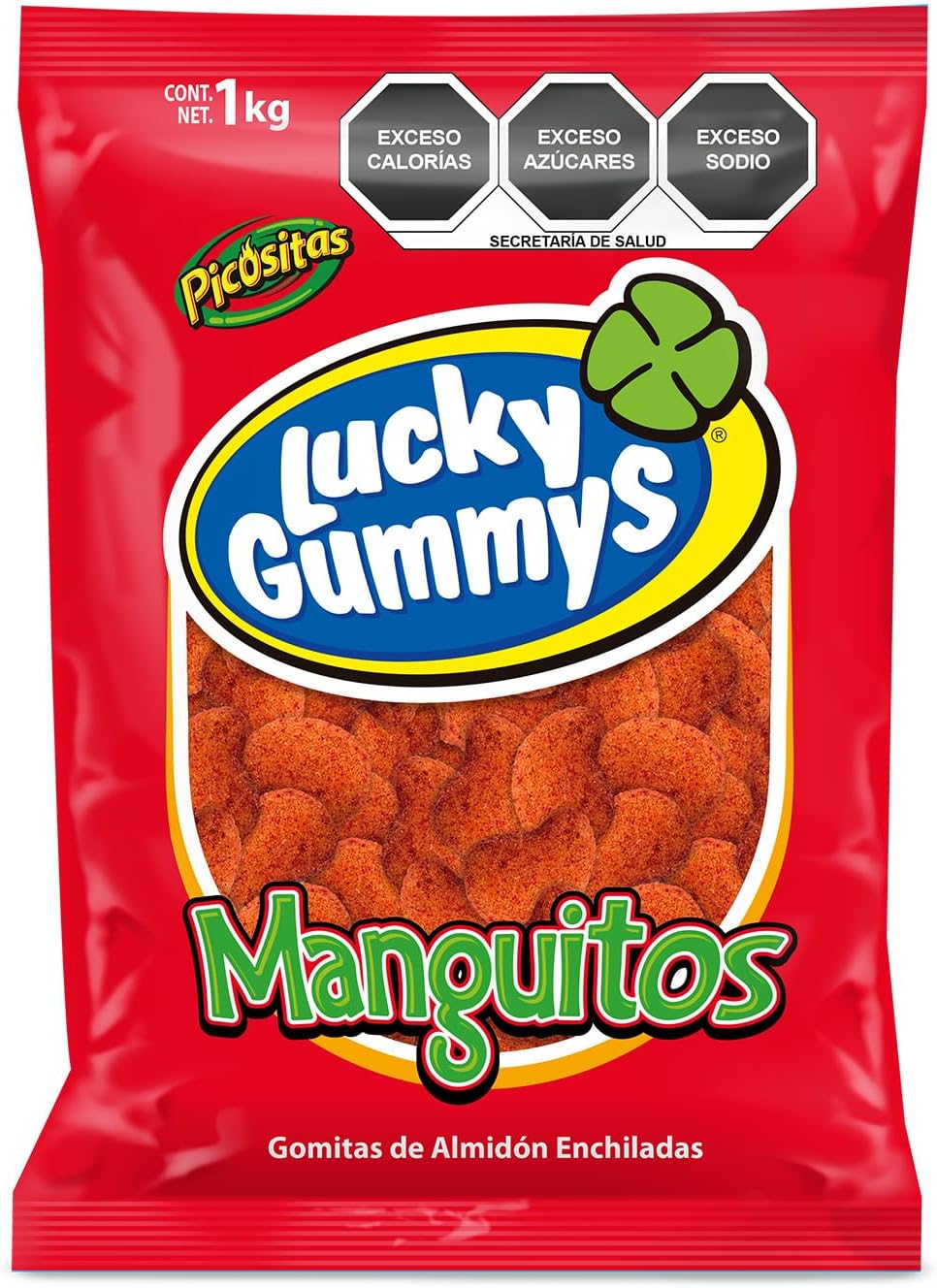 Lucky Gummys 1kg Manguitos enchilados | Gomitas de grenetina