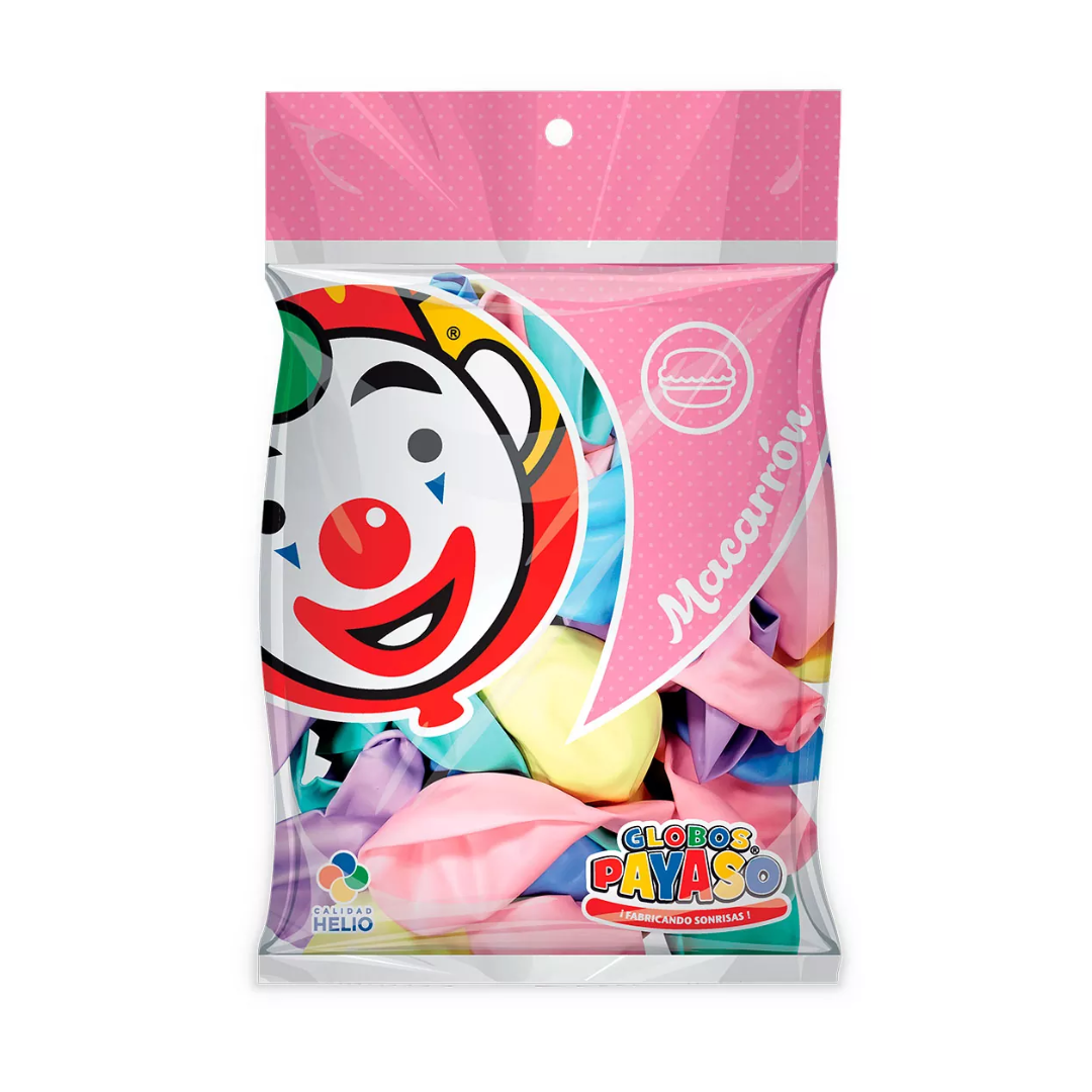 Globos Payaso #12 C/50 pz | Diferentes Colores