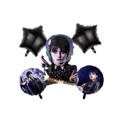 Kit Set 5 Globos Merlina