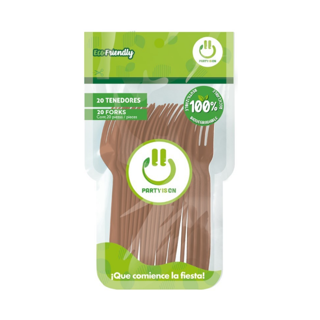 Paquete de Cubiertos Tenedores c/20 pz- Party Is On - San Jorge Party