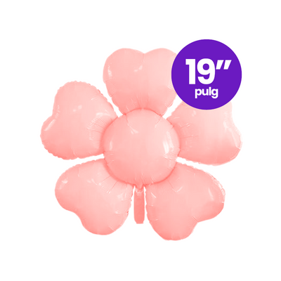 Globo Foil Flor Rosa Grande