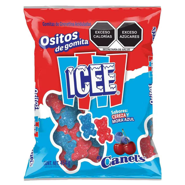 Ositos de gomita Icee sabores cereza y mora azul 454 g