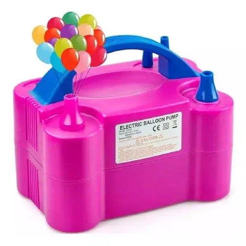 Bomba Infla Globos Eléctrica Rosa con Azul - San Jorge Party