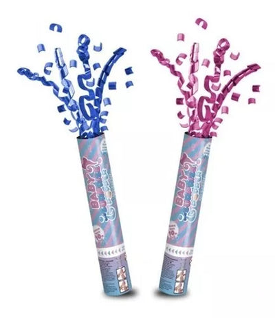 Cañón de confeti Gender Reveal Euro - San Jorge Party