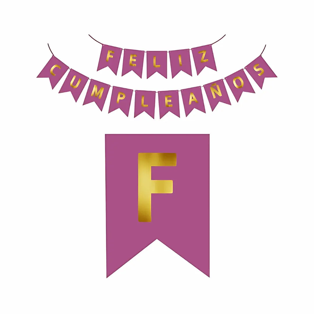 Banderín Feliz Cumpleaños - San Jorge Party