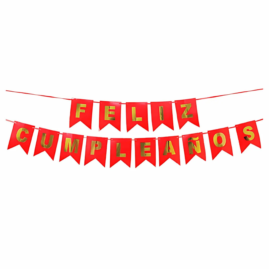 Banderín Feliz Cumpleaños - San Jorge Party