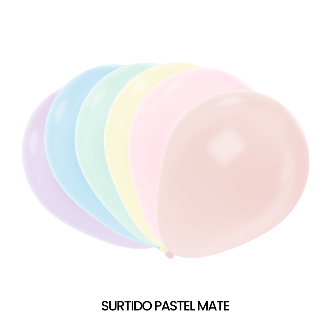 GLOBOS SEMPERTEX R9 PASTEL MATE C/50 - San Jorge Party