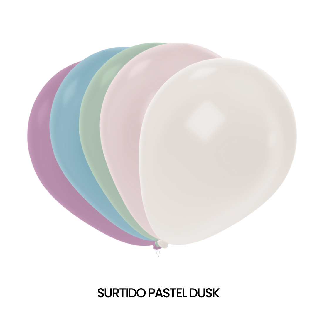 GLOBOS SEMPERTEX R9 PASTEL DUSK C/50 - San Jorge Party