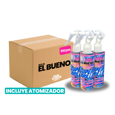 Caja 100pz Super Brillo El Bueno Liquido 240 ml