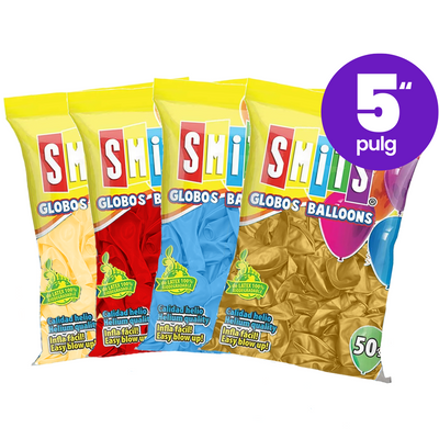 Globos de Látex Smits #5 C/100 | Diferentes Gamas