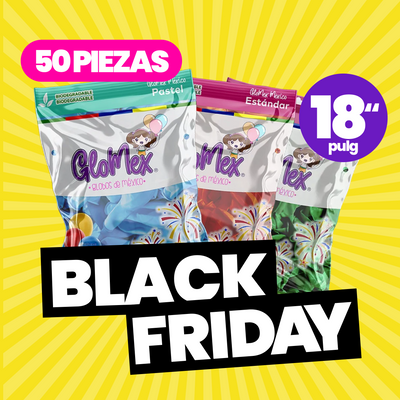PROMO Globos de Látex Glomex #18 C/50 | Diferentes Gamas