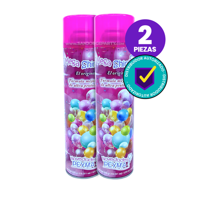 Pack 2 | Mega Shine Abrillantador De Globos 570 ml (2 piezas)