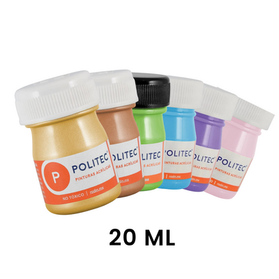 Pintura Politec 20 ml - Diferentes Colores