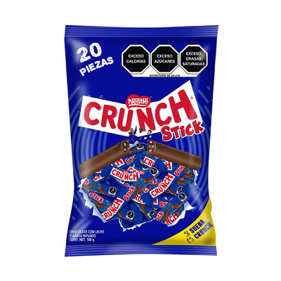 Crunch Chocolate Stick Bolsa con 20 Piezas