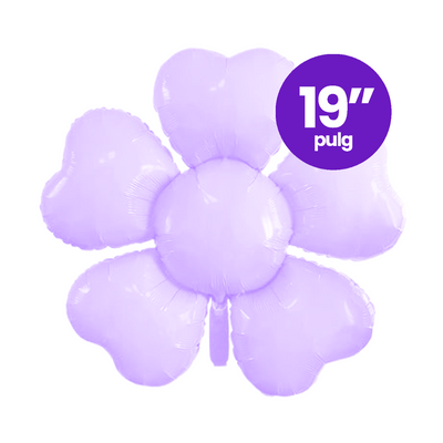 Globo Foil Flor Lila Grande