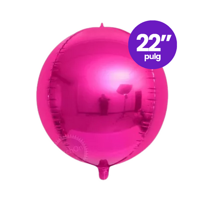 Globo Foil Orbz Fucsia
