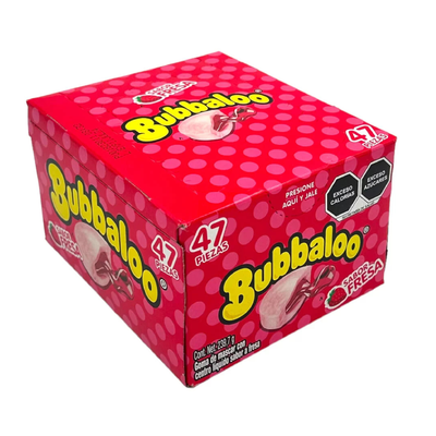 Bubbaloo Chicle sabor Fresa Caja con 47 piezas