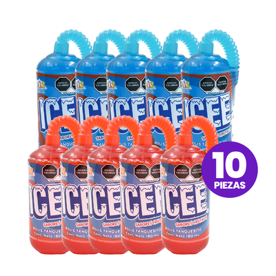 10 pack Bolis ICEE sabor frutal