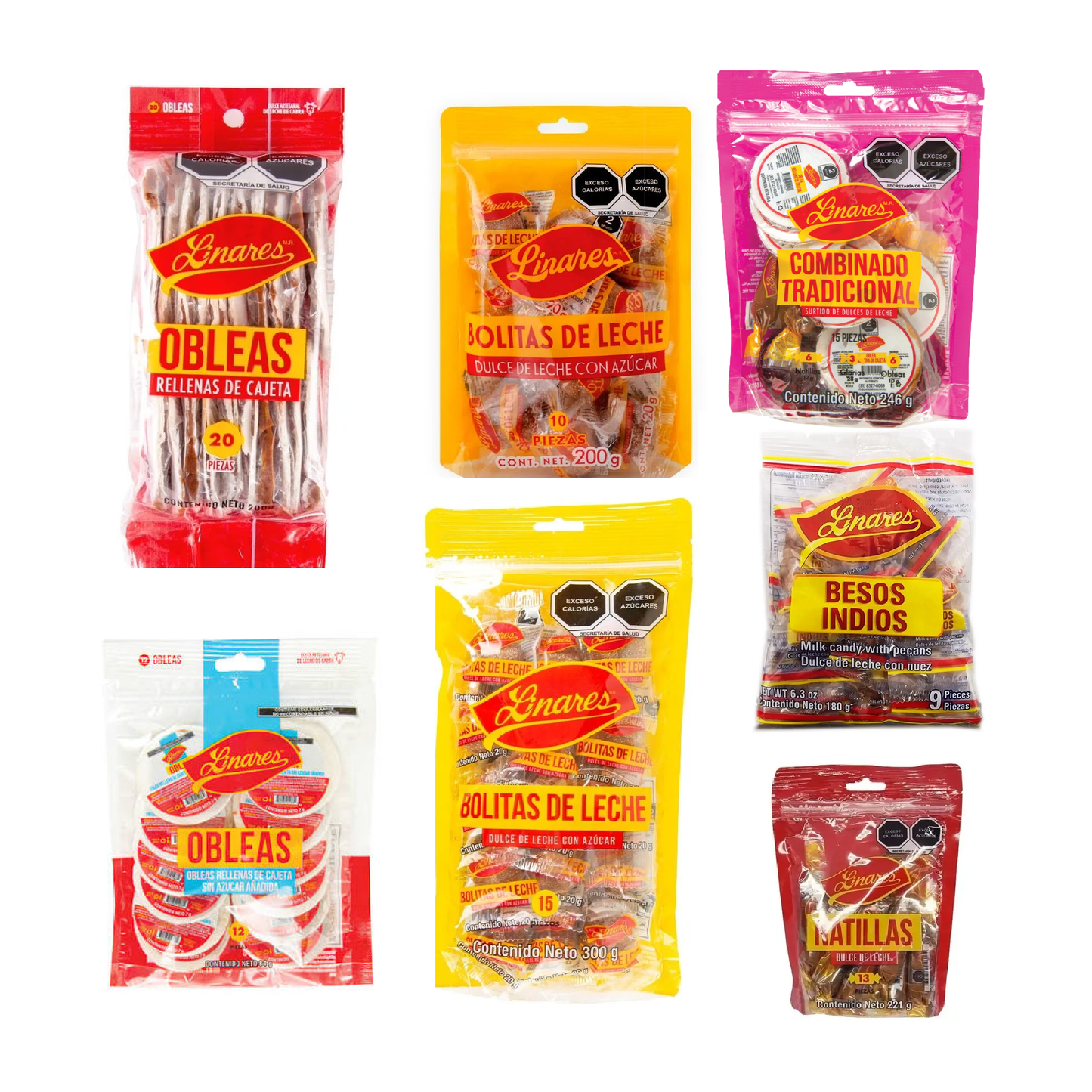 Productos de dulce de leche marca LINARES
