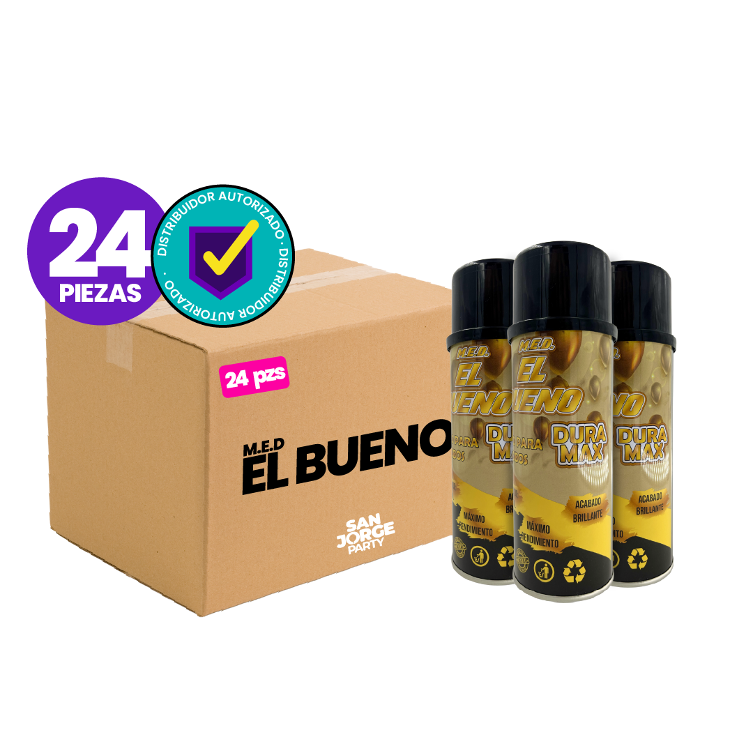 Caja 24 piezas Super Brillo El Bueno Duramax Aerosol